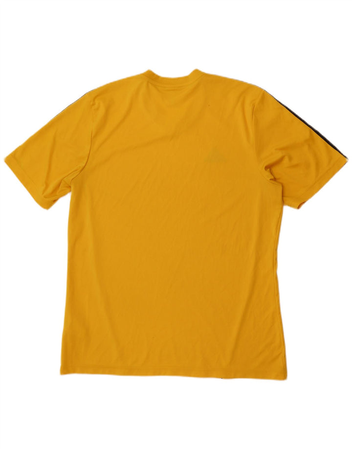Adidas T-Shirt Homme Haut Large Jaune Polyester