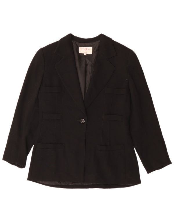 Emanuel Ungaro Veste Blazer 1 Bouton Femme IT 48 XL Noir