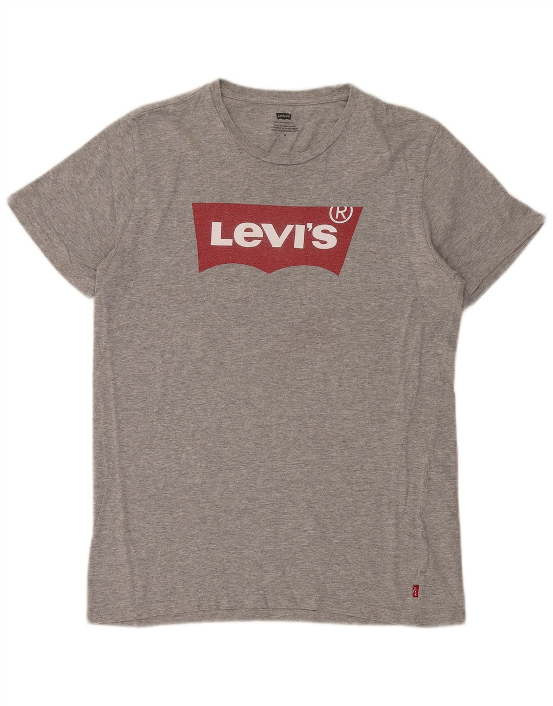Levi's Tee-Shirt Graphique Homme Gris Moyen Coton