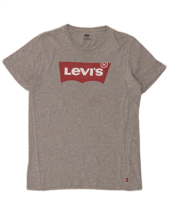 Levi's Tee-Shirt Graphique Homme Gris Moyen Coton