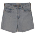 Levi's Short en Jean Taille Haute 724 Femme W26 Petit Bleu Coton