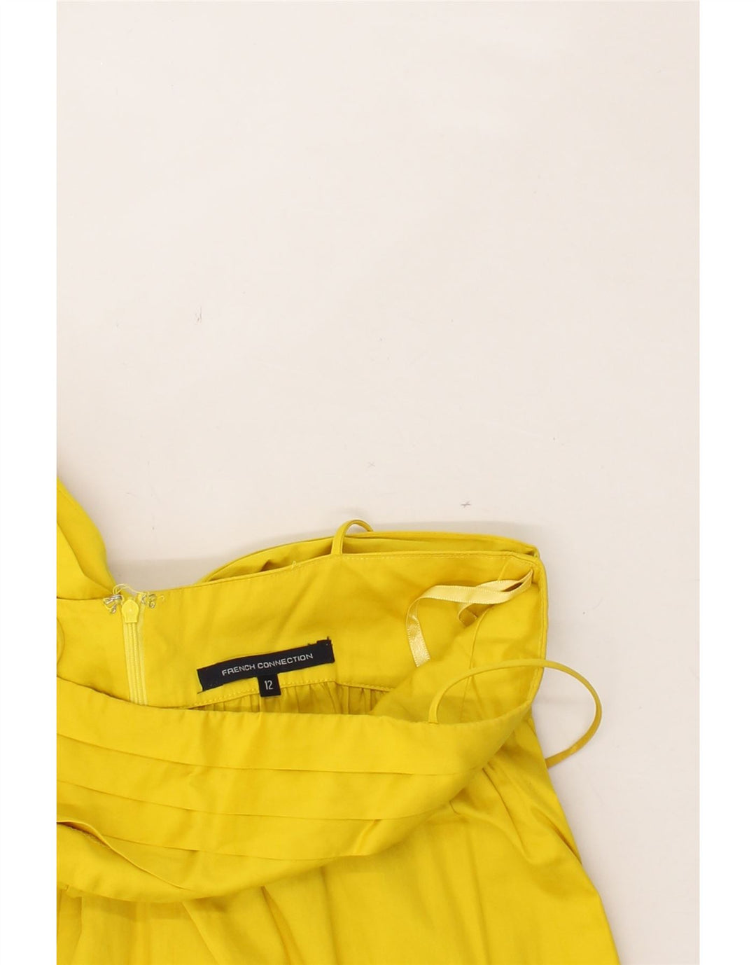 FRENCH CONNECTION Womens Slip Dress UK 12 Medium Yellow Vintage French Connection and Second-Hand French Connection from Messina Hembry 