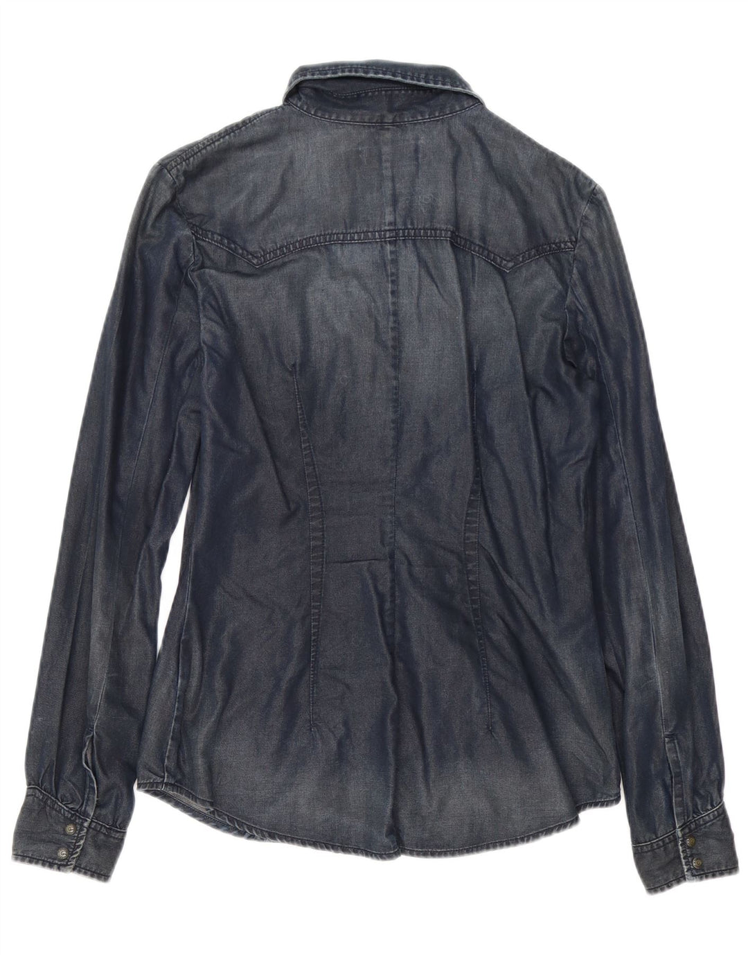 Diesel Chemise en jean pour femme UK 12 Bleu marine moyen Coton