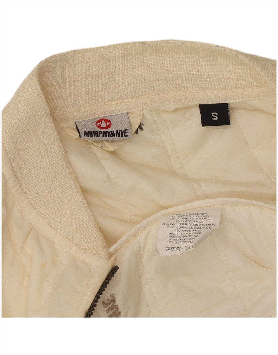 Murphy & Nye Gilet rembourré pour femme UK 10 Small Off White Polyamide