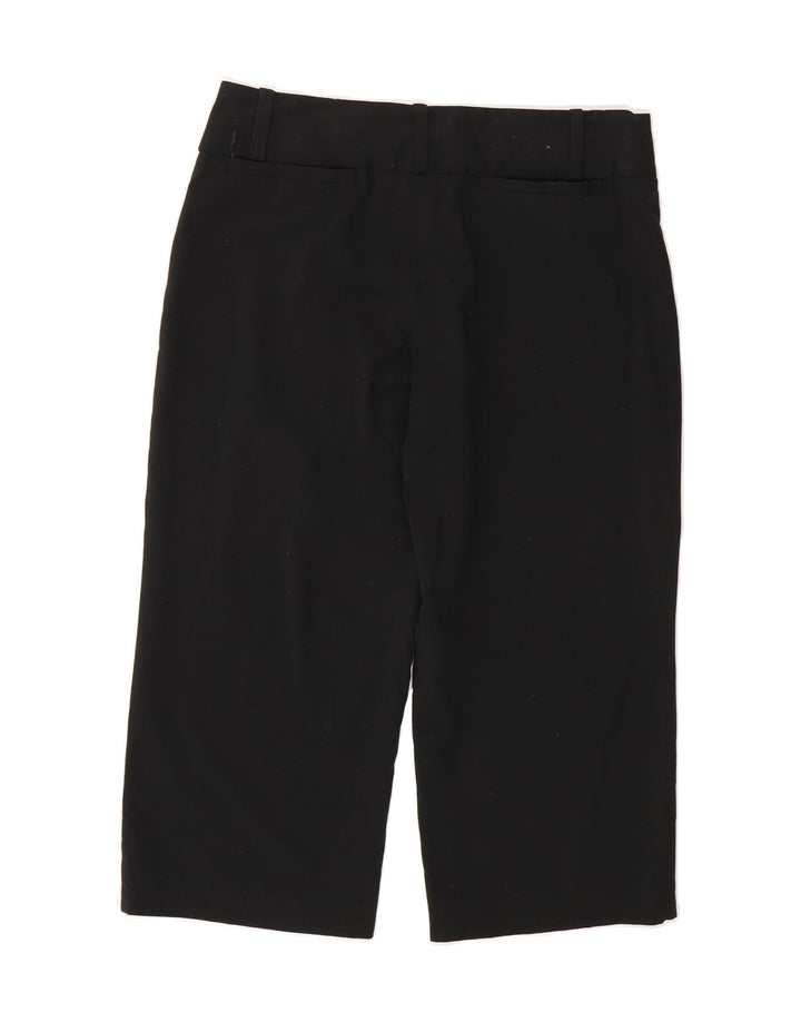MOSSIMO Womens Stretch Straight Capri Trousers US 6 Medium W32 L20 Black Vintage Mossimo and Second-Hand Mossimo from Messina Hembry 