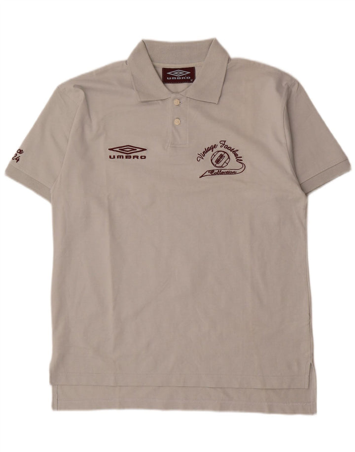 Umbro Polo Graphique Homme Gris Moyen Coton