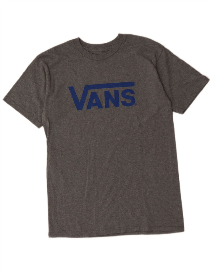 Vans T-shirt graphique pour hommes, petit, gris, coton