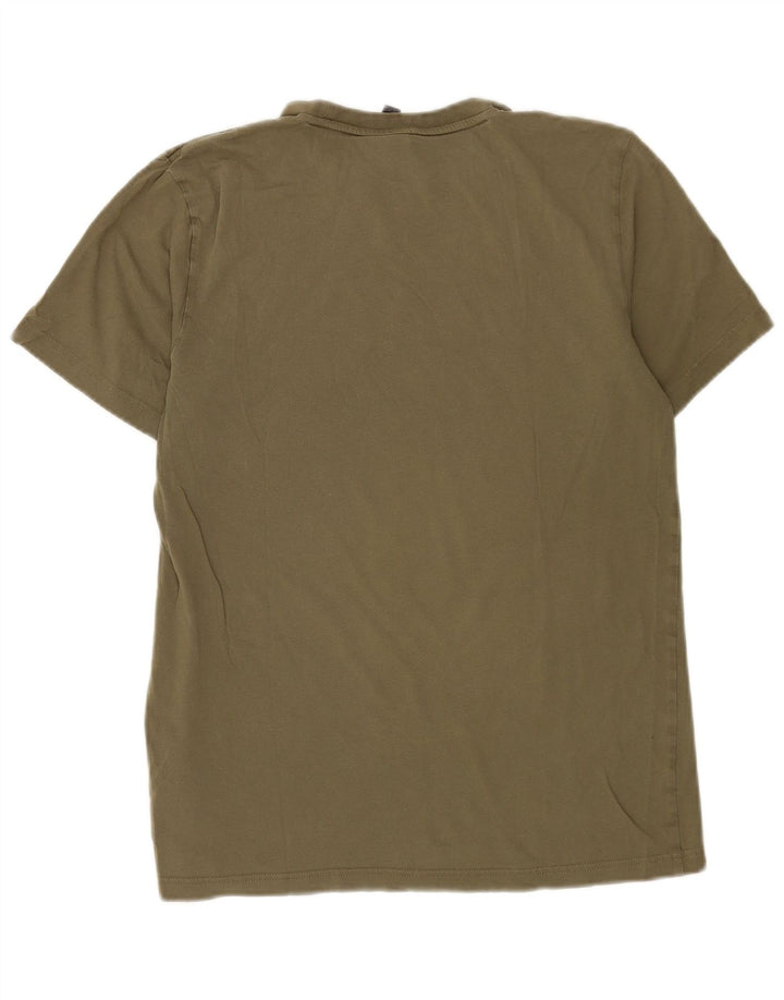 Adidas T-Shirt Graphique Homme Kaki Moyen Coton