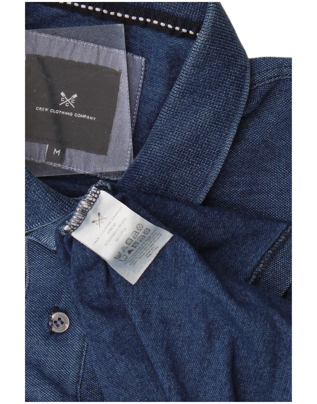 Crew Clothing Polo Homme Bleu Marine Moyen Coton