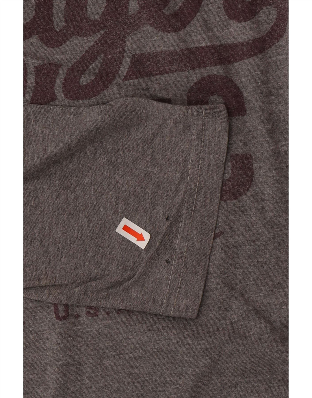 TOMMY HILFIGER Haut graphique à manches longues pour hommes en coton gris moyen