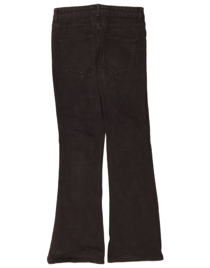 Zara Jean évasé femme EU 40 Medium W30 L30 coton noir