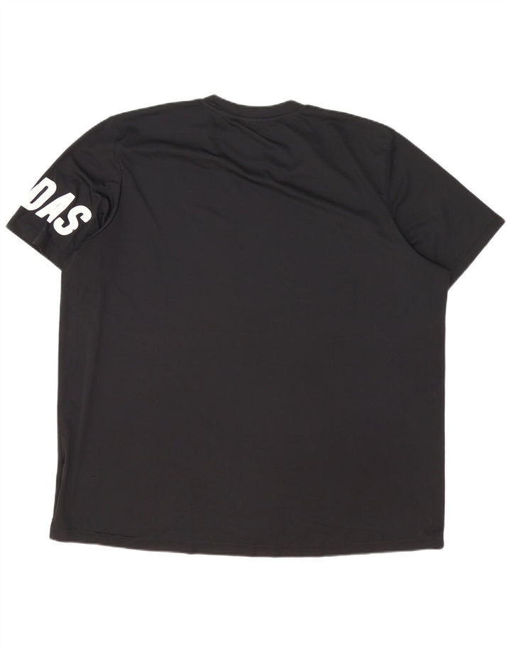 Adidas T-shirt graphique pour homme 2XL Noir Polyester