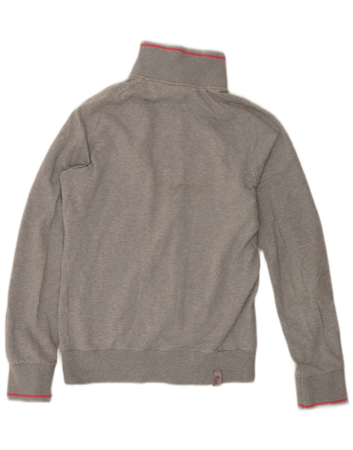 Adidas Veste de survêtement pour femme UK 10 Petit Gris Coton