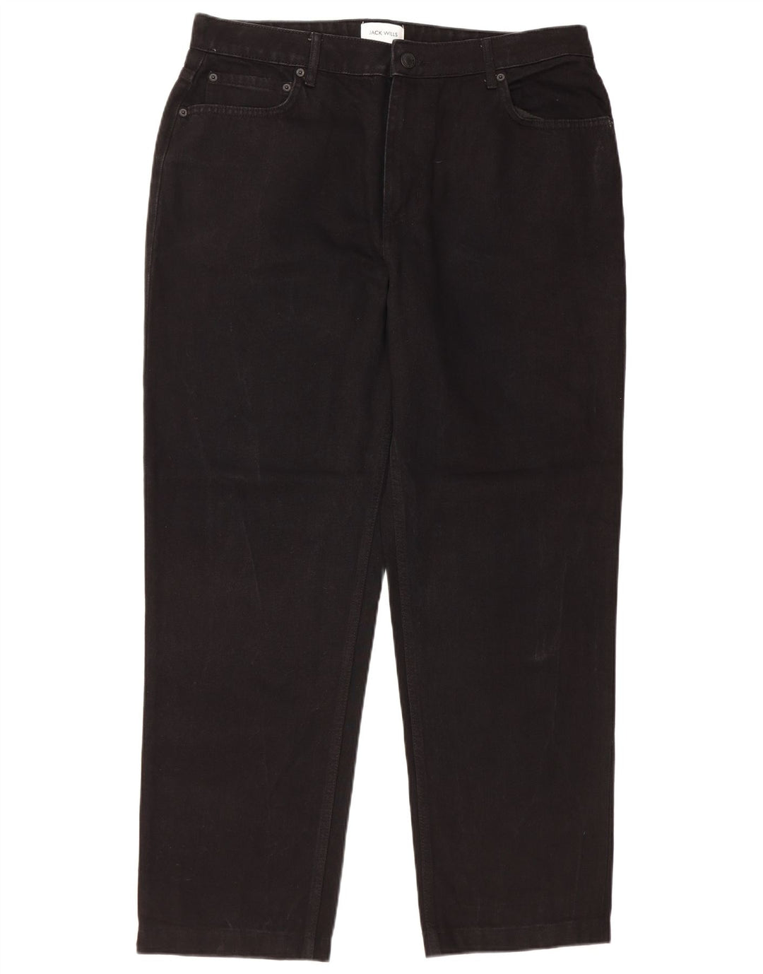 JACK WILLS Jean Fuselé Homme W36 L29 Coton Noir
