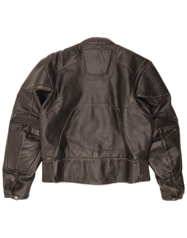 POLO Veste Racer en cuir pour femme UK 14 Cuir noir moyen