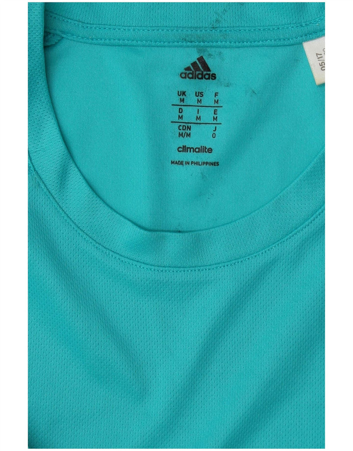 Adidas T-Shirt Climalite Homme Turquoise Moyen