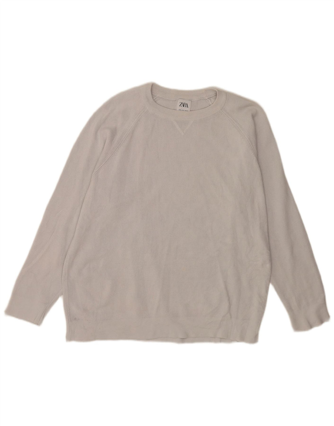 Zara Pull ras du cou pour homme, grand gris