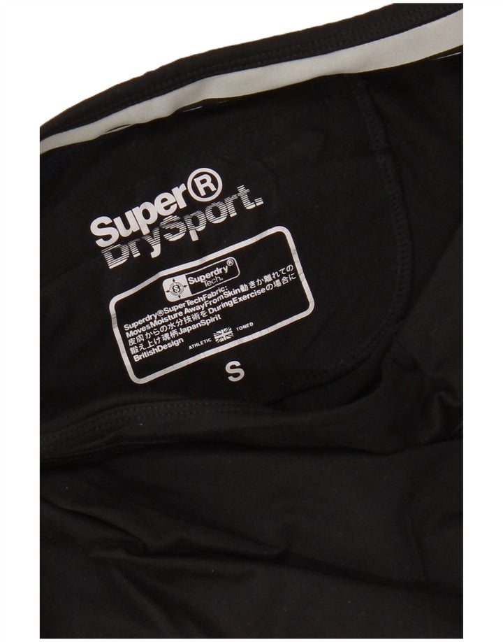 SUPERDRY Leggings graphiques pour femmes UK 10 Small Noir