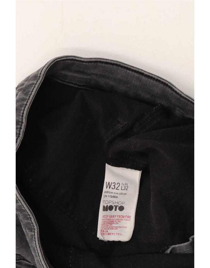 Topshop Jean court femme W32 L25 coton gris