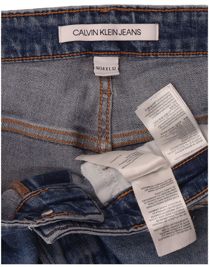 Calvin Klein Jean Slim W34 L28 Homme Bleu Coton