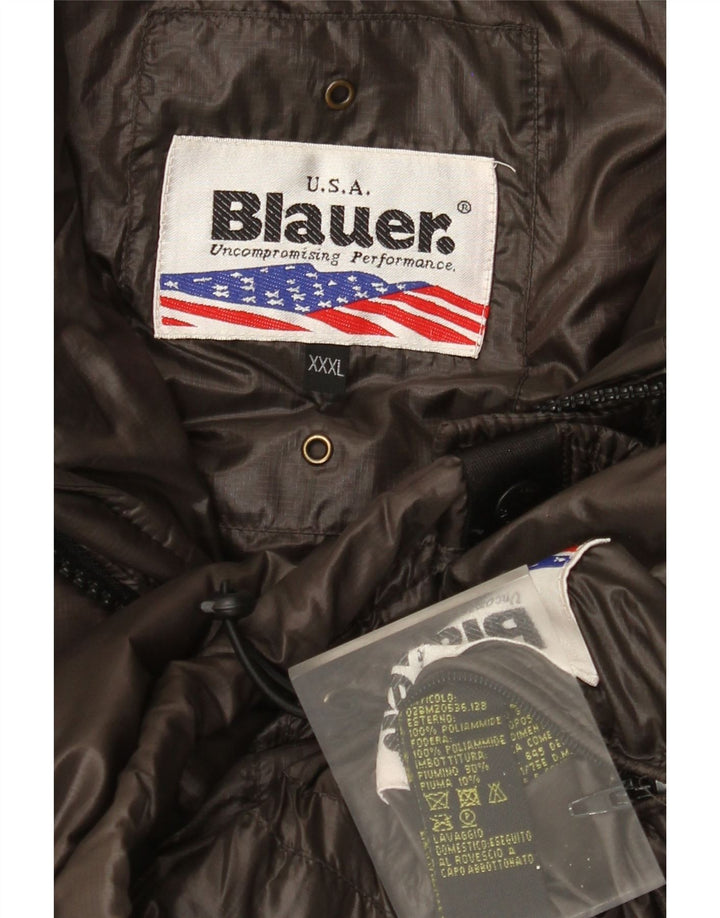 Blauer Veste matelassée à capuche pour homme UK 46 3XL Marron Polyamide