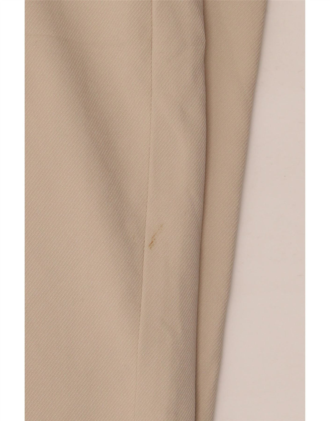 Zara Pantalon court à jambe large pour femme Medium W28 L26 Beige Polyester
