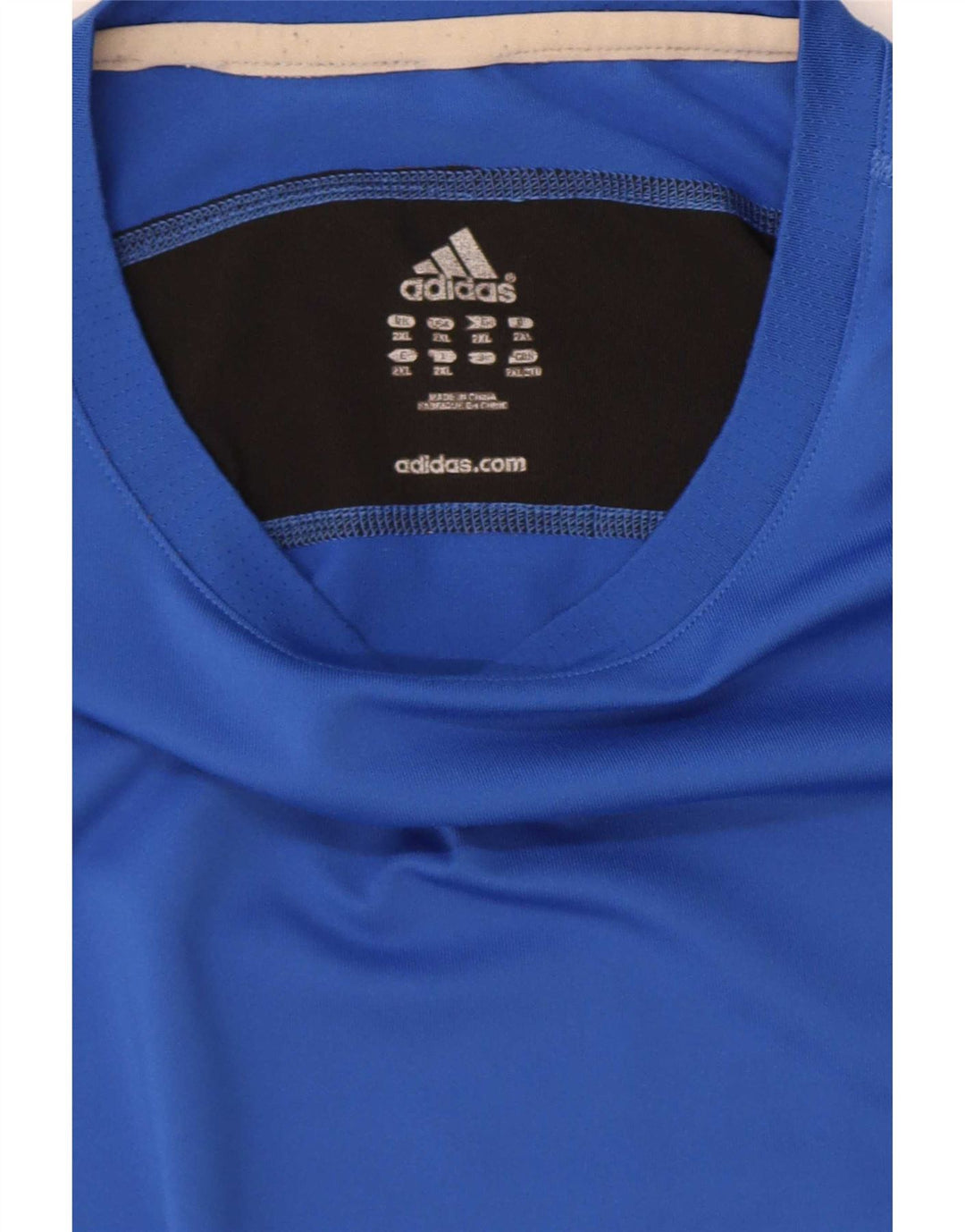 Adidas T-Shirt Homme Top 2XL Bleu Colorblock