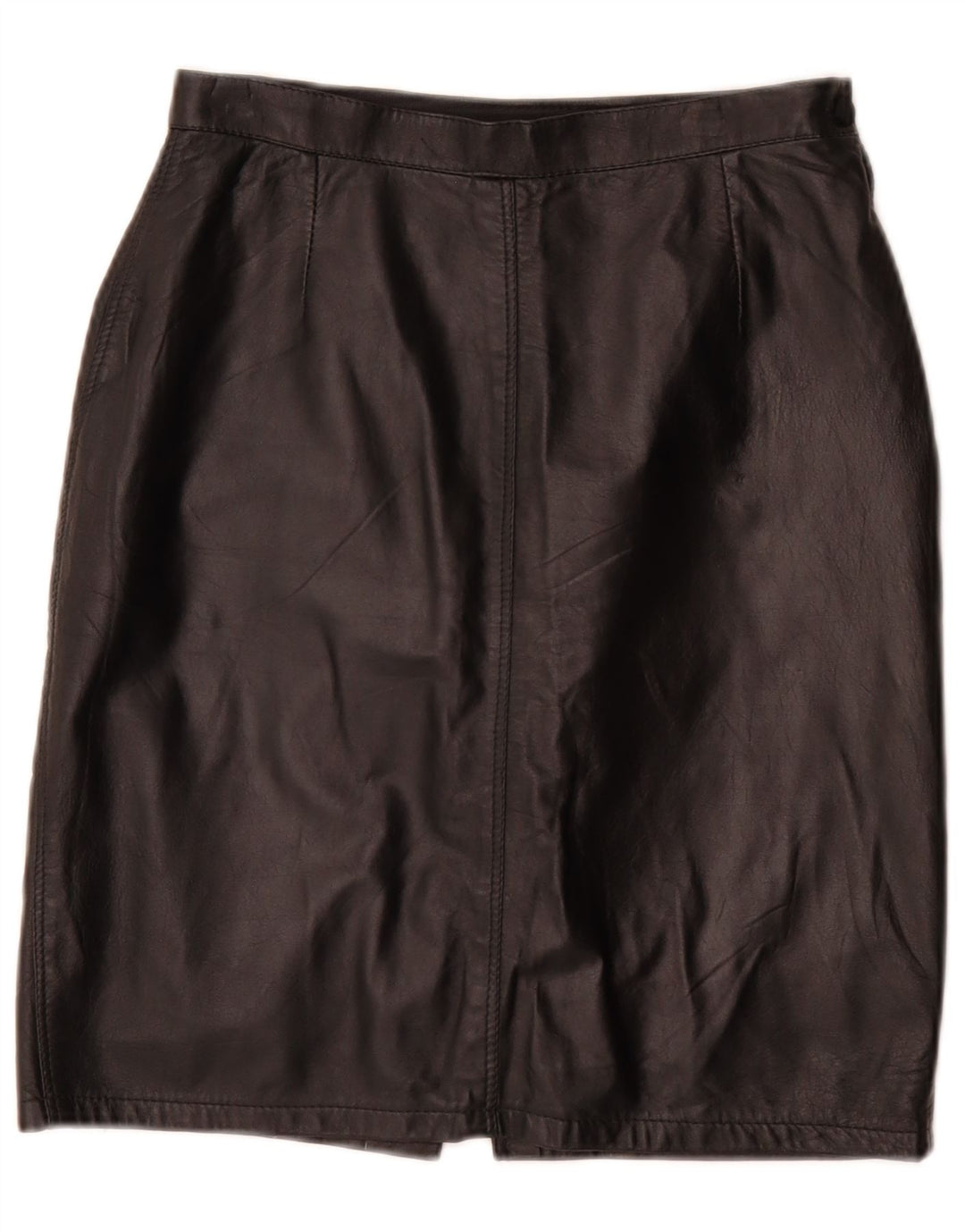 jupe crayon en cuir femme vintage W26 Petit Noir