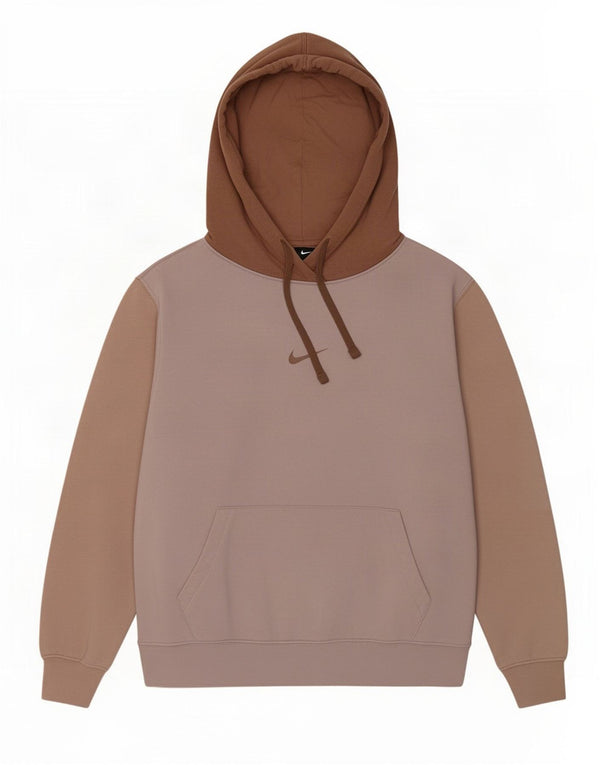 Nike Pull à capuche surdimensionné pour femme UK 6 XS en coton color block rose