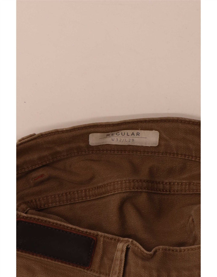 Marks & Spencer Jean droit régulier pour homme W32 L29 coton beige