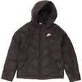 Nike Veste matelassée à capuche pour garçon 12-13 ans Large Noir Polyester