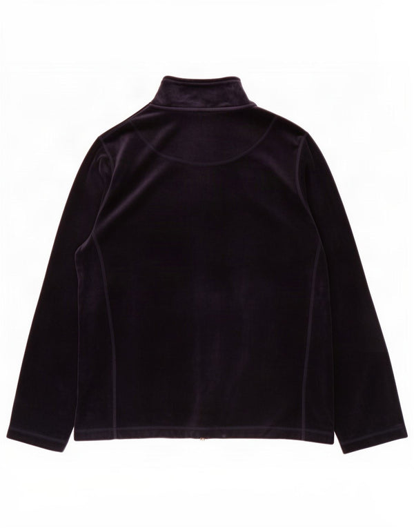 Marks & Spencer Veste de survêtement en velours pour femme UK 18 XL Bleu marine
