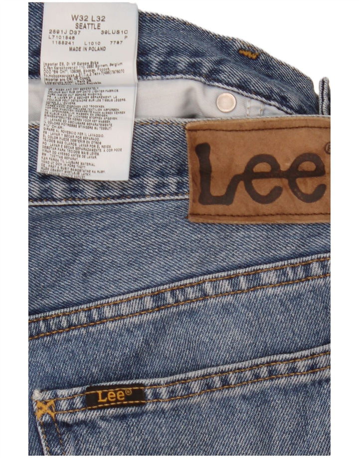 Lee Jean Droit Seattle W32 L32 Homme Bleu Coton