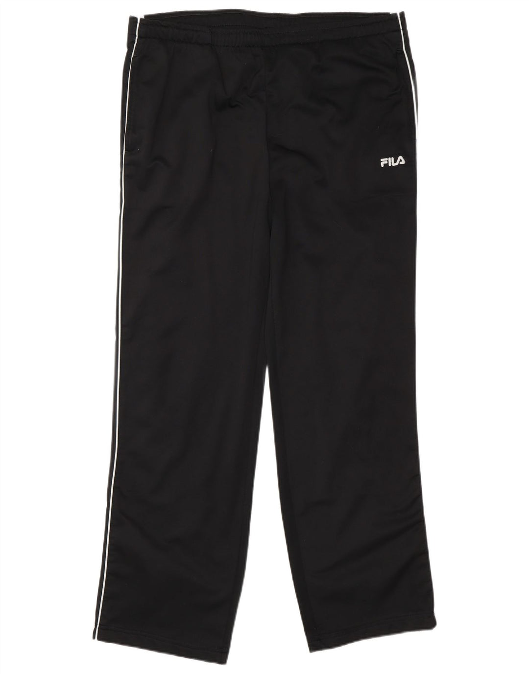 Fila Pantalon de survêtement pour homme Large Noir Colorblock Polyester