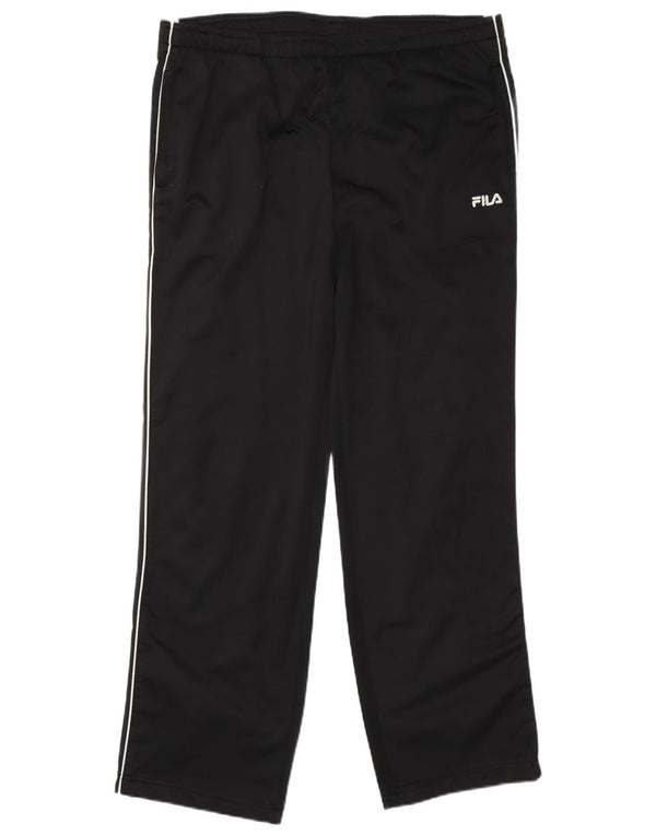 Fila Pantalon de survêtement pour homme Large Noir Colorblock Polyester