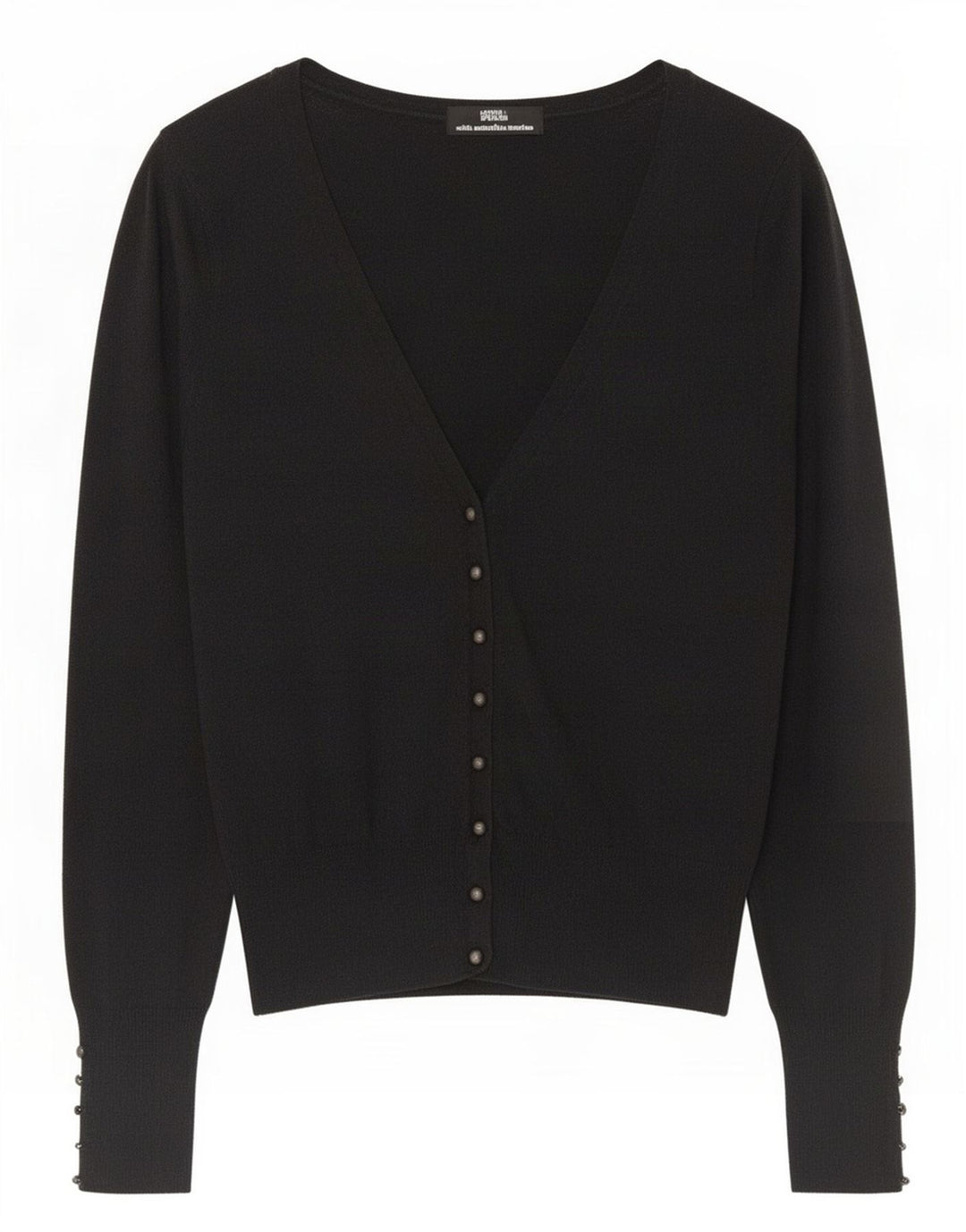 Marks & Spencer Pull Cardigan pour Femme UK 10 Petite Laine mérinos Grise