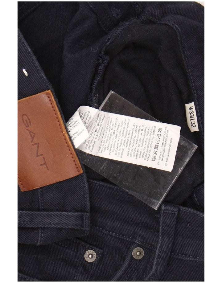 GANT Jean Slim Homme W33 L32 Bleu Marine Coton