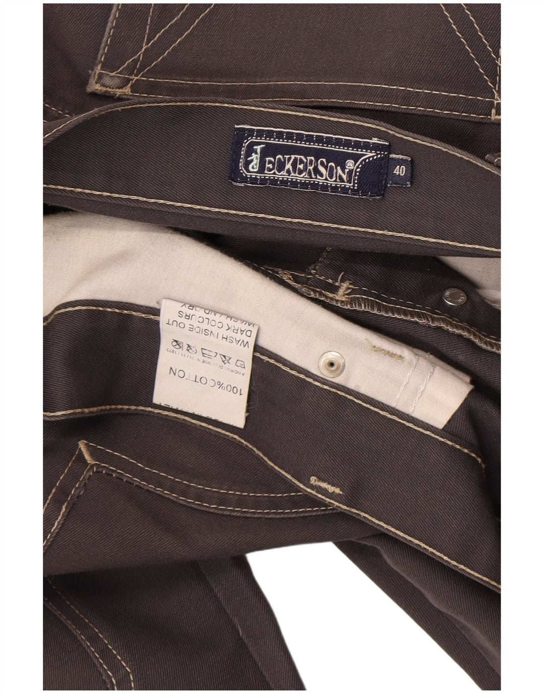 Jeckerson Jean droit homme W40 L30 gris coton