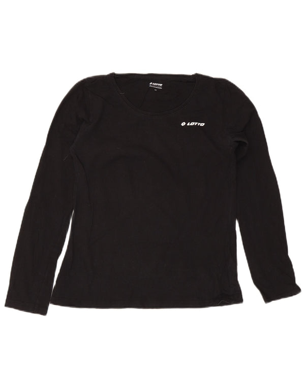 Lotto Haut à manches longues pour femme US 4 Small Noir Coton