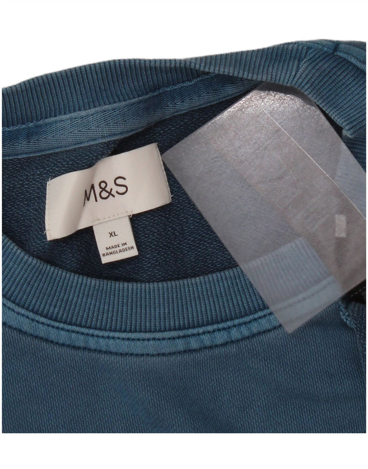 Marks & Spencer Sweat-shirt pour homme XL en coton bleu