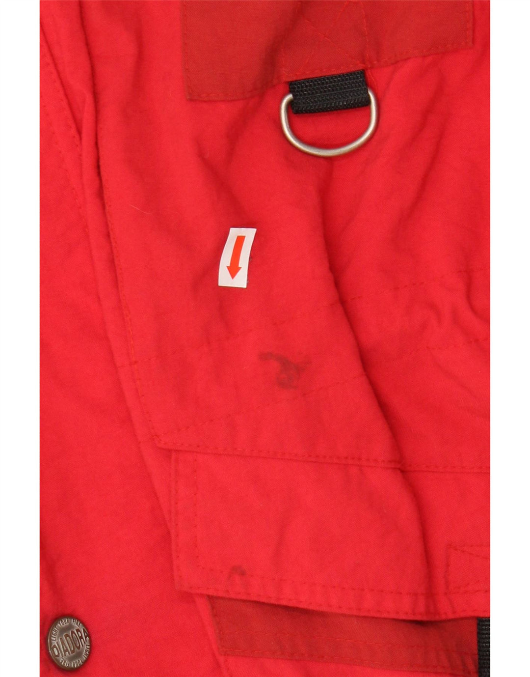Diadora Veste coupe-vent pour femme UK 16 Large Rouge Polyamide