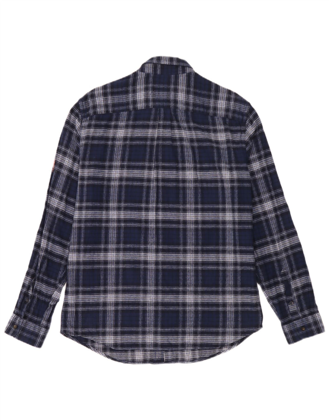 Marks & Spencer Chemise en flanelle coupe régulière pour homme Bleu marine à carreaux