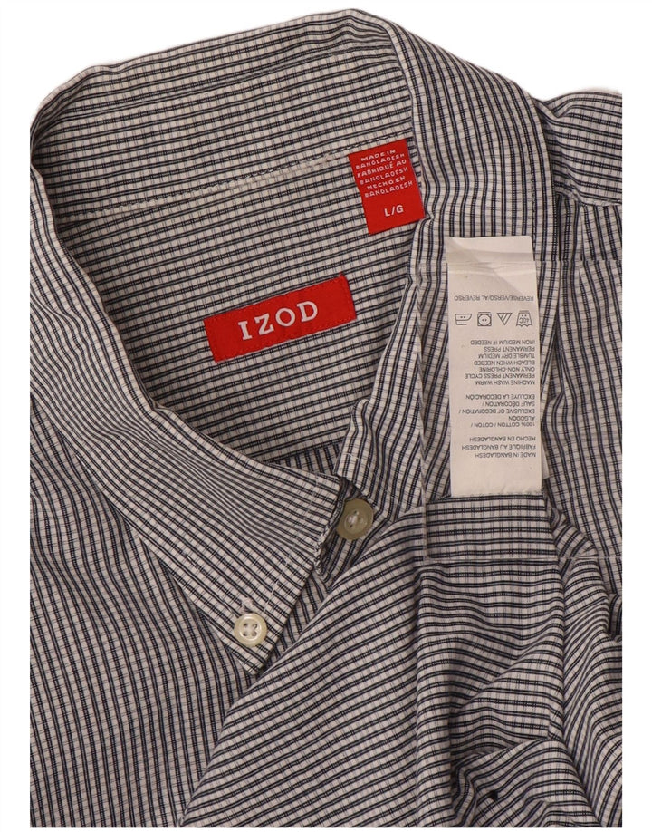IZOD Chemise Homme Grand Gris Vichy Coton