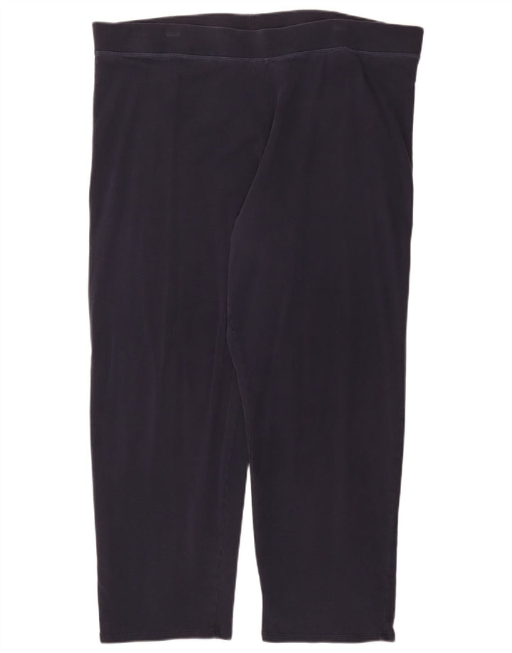 Marks & Spencer Leggings Femme UK 24 4XL Bleu Marine Coton