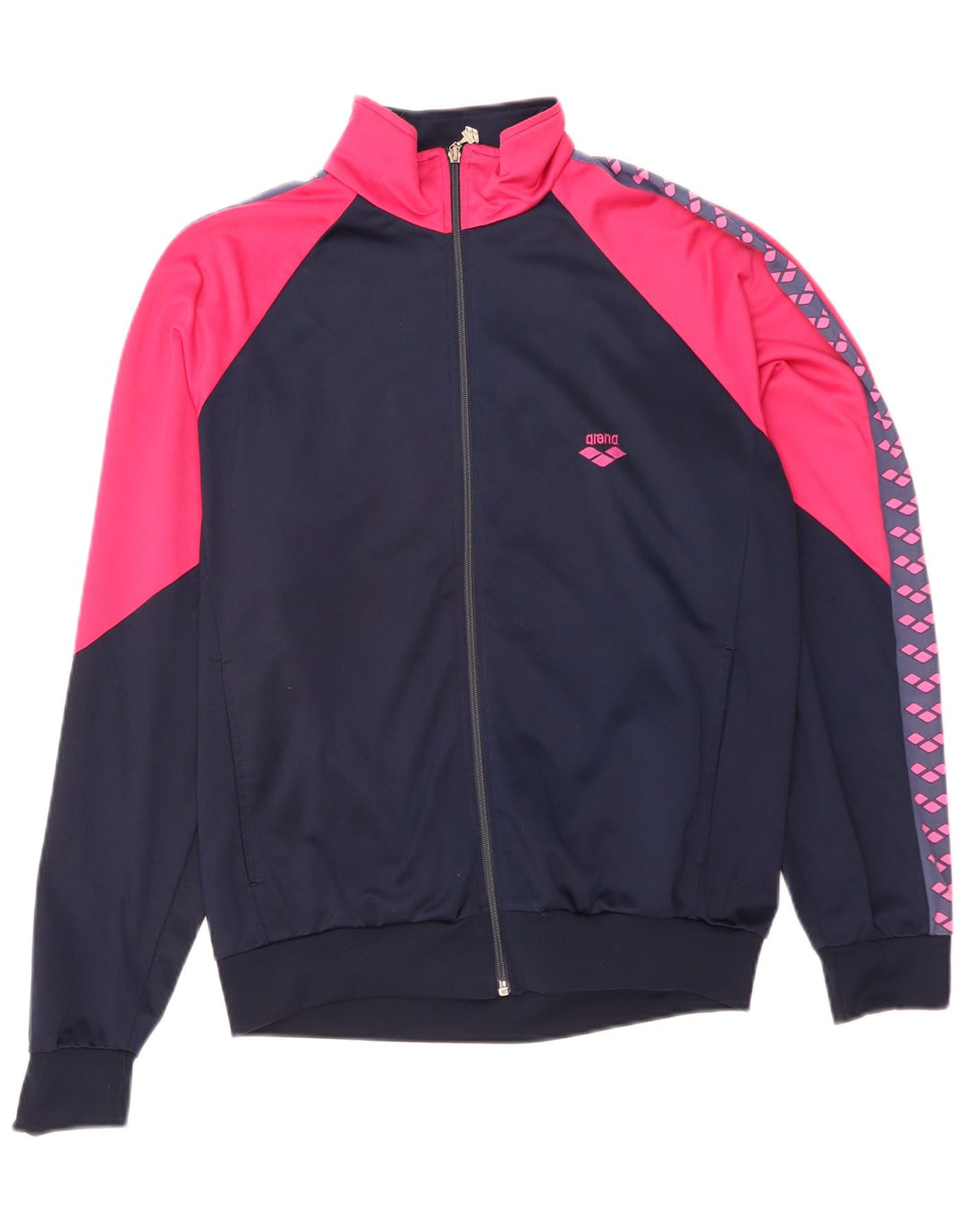 Arena Veste de Survêtement Graphique Homme XL Bleu Marine Colorblock Polyester