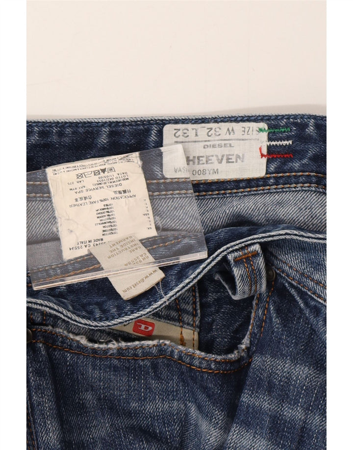 DIESEL Jean droit Heeven homme vieilli W32 L27 bleu coton