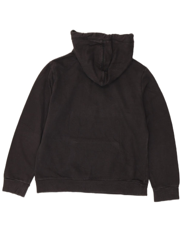 Napapijri Pull à capuche graphique pour femme UK 16 Large Noir Coton