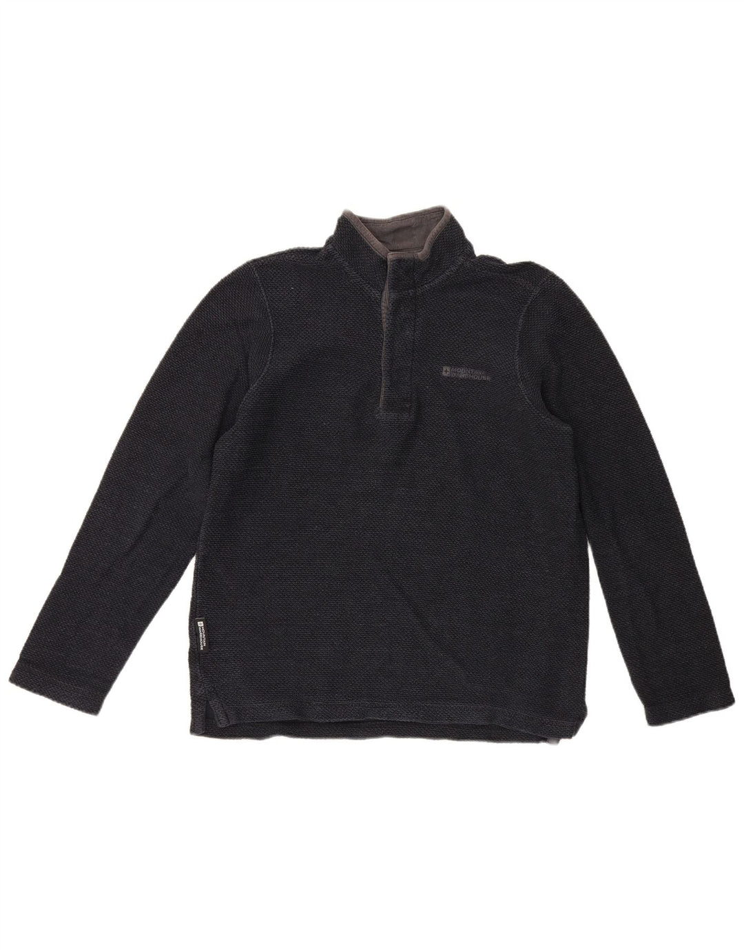 Mountain Warehouse Sweat-shirt à col boutonné pour homme Bleu marine Taille S
