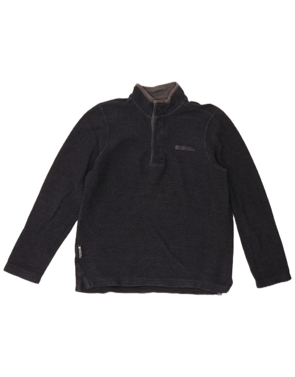 Mountain Warehouse Sweat-shirt à col boutonné pour homme Bleu marine Taille S
