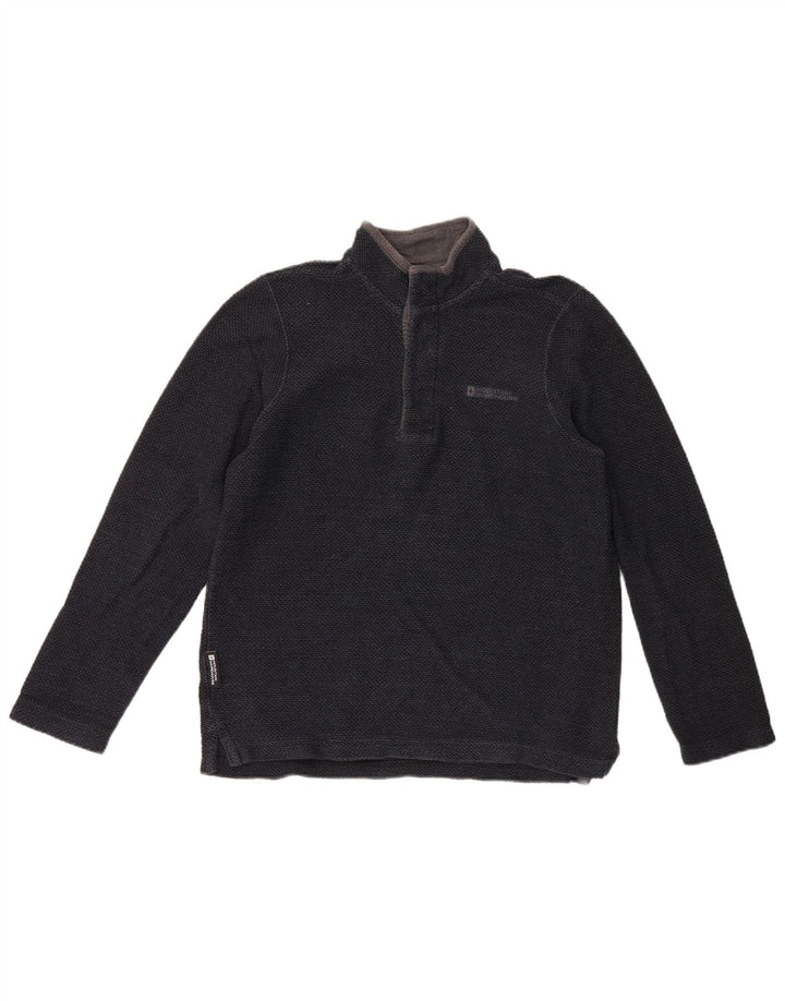Mountain Warehouse Sweat-shirt à col boutonné pour homme Bleu marine Taille S
